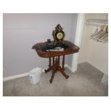 side table and clock 