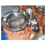 silver serving dishes 