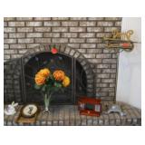 fireplace screen and music stand 
