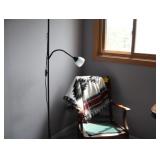 rocking chair and blanket 
