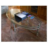 glass top coffee table 