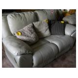 love seat and pillows 