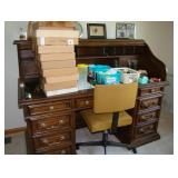 roll top desk and office chair 