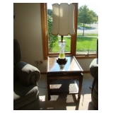 side table and lamp 