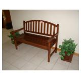 wooden bench 