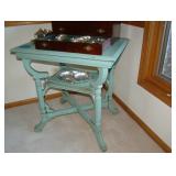 blue accent table 