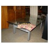 glass top coffee table 