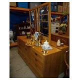 dresser and mirror 