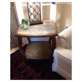 Slate Top End Table