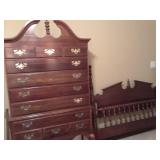 Cherry Highboy and Full Bed
