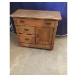 Oak Dry Sink - Antique