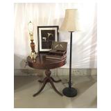 Antique Table and Lamp