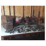 Antique Hardware, Ice Skates, Ammo Boxes & More