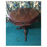 Lovely Hardwood Octagon Accent Table