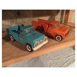 Mid-Century Metal Toy Pick Up Trucks