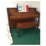 Spinet Piano & Bench