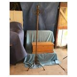 Steel Coat Tree & Pine Trunk