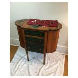 Vintage Buttons, Sewing Cabinet & Notions