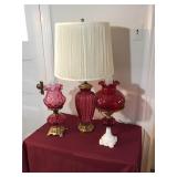 Vintage Lamps & Fenton