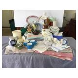 Linens, Pottery, China from Days Gone By