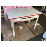 Porcelain Enamel Mid Century Table