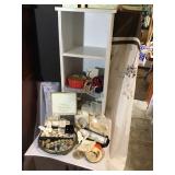 Vintage Hankies, Jewelry & Shelf