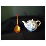 Russian Spoon & Tea Pot 