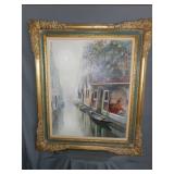 Oil Painting - Canals, Venice?