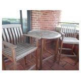 Teak Patio Table & Chair
