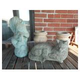 Yard Ornaments & Marble Vase