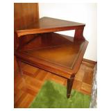 Corner Table w Inlaid Top 