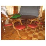 Drexal Solid Wood Game Table & Chairs 