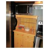 Microwave and Microwave Cart