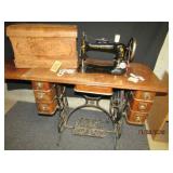 Vintage Treadle Sewing Machine