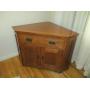 Mission Oak Corner Cabinet
