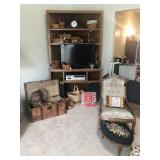 corner cabinet - 2 pieces, trunk, baskets