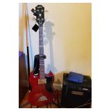 electric bass guitar