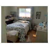 Blue bedroom - full size bed