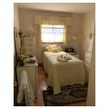 Yellow bedroom - twin bed - great for little girl