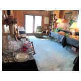 This room is full of beautiful glassware & porcelain. Vaseline Depression and so much more