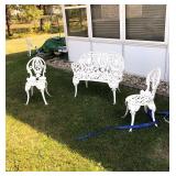 3 piece decorative wrought iron