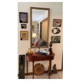 black marble - left; Punch & Judy cast iron door stops right