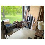 vintage christmas decorations & wood