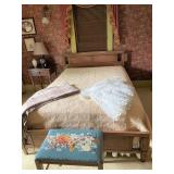 Mid Century Bed & Dresser Set