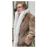 Mink with Fox collar