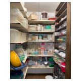 Entire pantry of tupperware