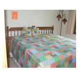 Ethan Allen bedroom set, twin beds with king mattress