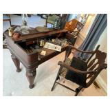 Spinet Desk & Unusual chair