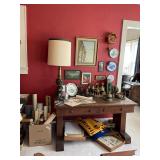 Library Table, brass, horse and more