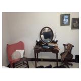 Unusual vanity and chair